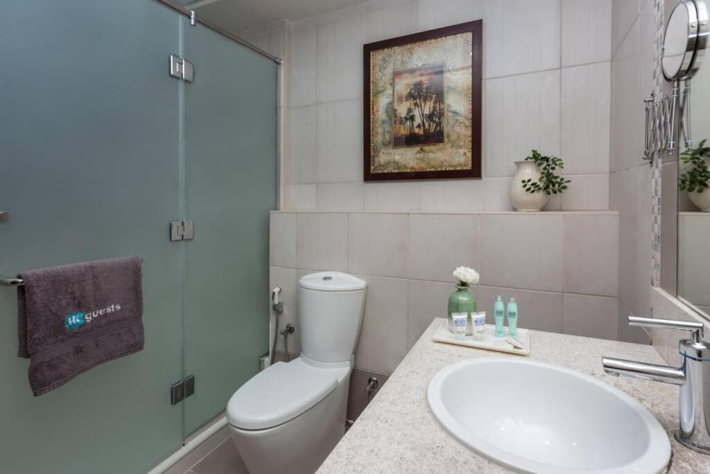Higuests - Roomy Apt With Infinity Pool Close To Burj Khalifa 迪拜 外观 照片
